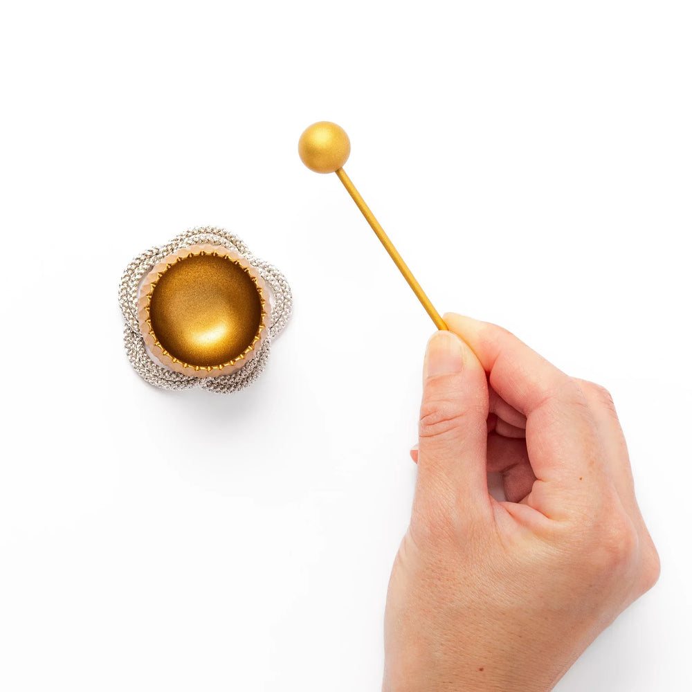 Golden Brass Meditation Bowl Striker - Image 2