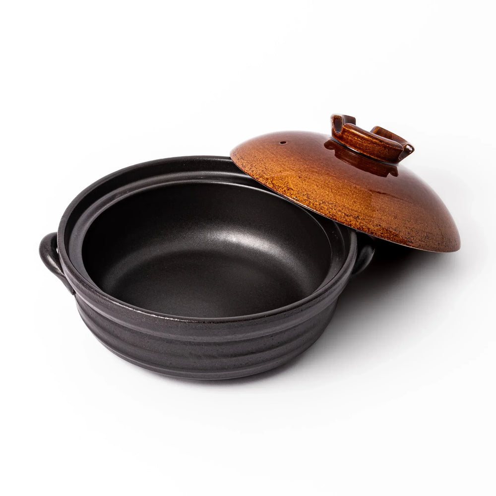 Rustic Glaze Induction Compatible Family-Size Donabe - Image 3