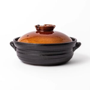 Rustic Glaze Induction Compatible Family-Size Donabe