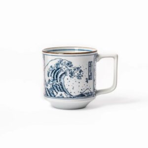 Blue Hokusai Wave Mug Cup