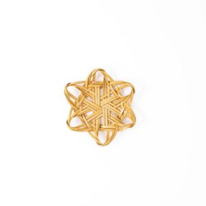 Bamboo Flower Tea Coasters (Set of 5)