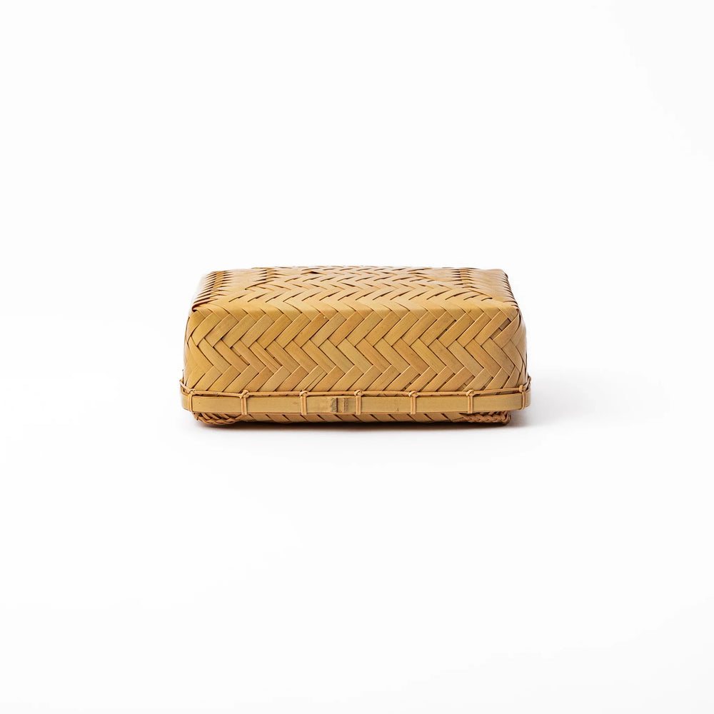 Japanese Ajiro Weave Bamboo Bento Box
