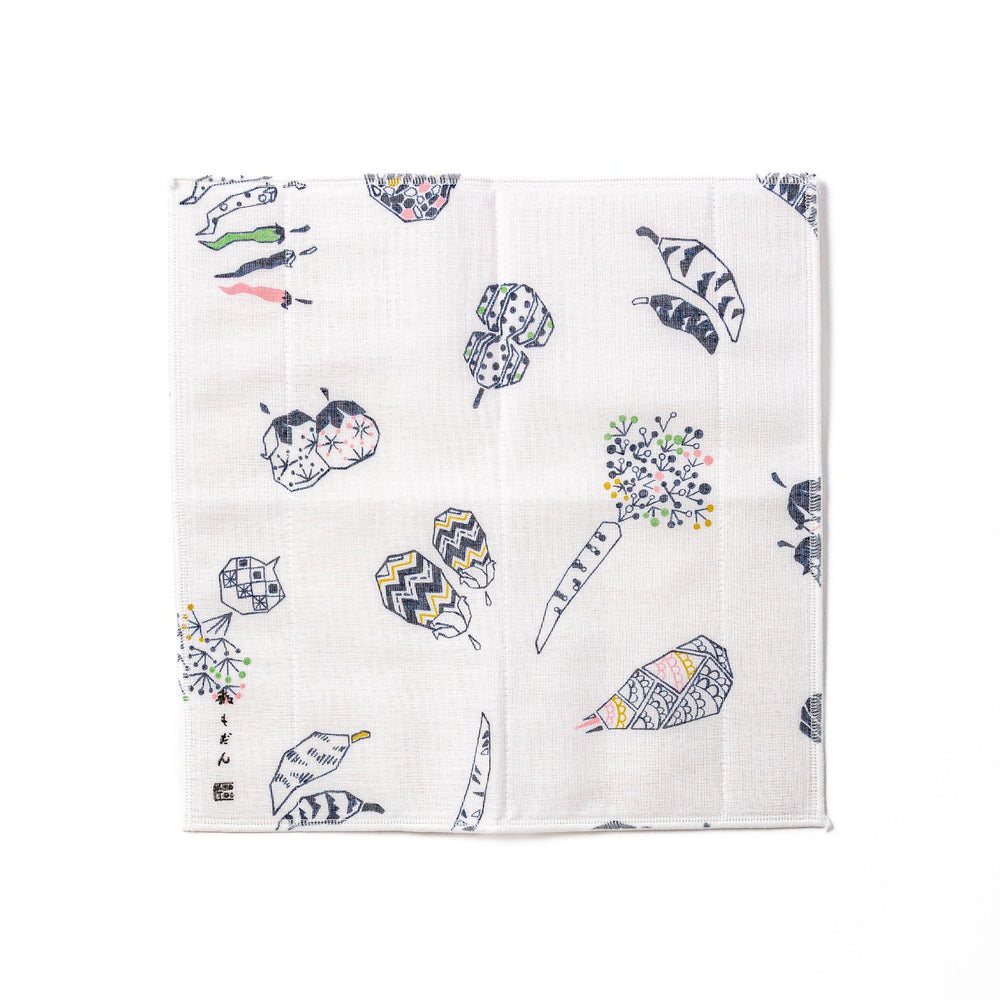 Kyoto Yuzen Japanese Kyoto Vegetables Kitchen Cloth - Image 2